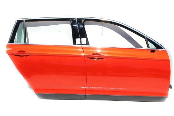 VW PASSAT B8 ALLTRACK KOMBI LB2Y DRZWI PRAWE PRZÓD + TYŁ STRONA PRAWA przednie + tylne 2 sztuki kolor pomarańczowy 3G V9V9
