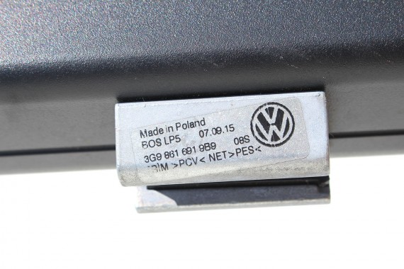 VW PASSAT B8 KOMBI ROLETA SIATKA BAGAŻNIKA 3G9861691 3G9 861 691 kolor : 9B9 - czarna satynowa 3G 2015- ROLETY VARIANT 3G9861691