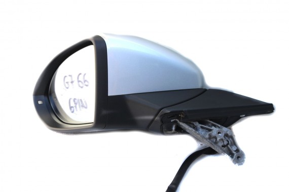 VW GOLF 7 5G LA7W LUSTERKO DRZWI LEWE 6 pin ZEWNĘTRZNE kabli pinów przewodów srebrny refleks metalik 5G 2013- KIEROWCY 6pin