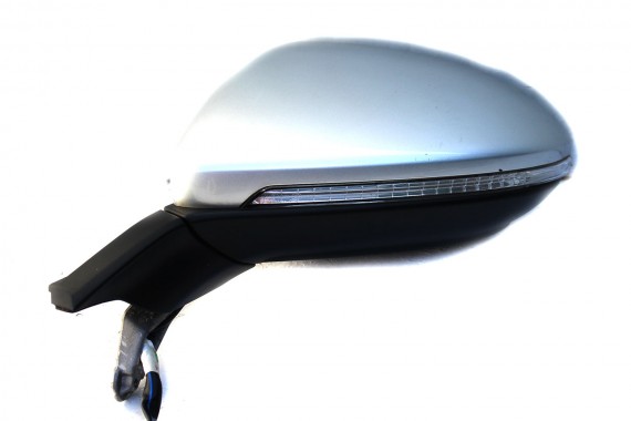 VW GOLF 7 5G LA7W LUSTERKO DRZWI LEWE 6 pin ZEWNĘTRZNE kabli pinów przewodów srebrny refleks metalik 5G 2013- KIEROWCY 6pin