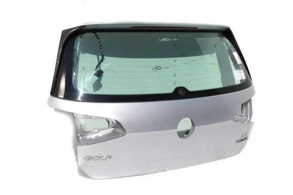 VW GOLF 7 VII TYŁ ZDERZAK tylny + KLAPA BAGAŻNIKA + LAMPY Led LA7W - srebrny refleks metalik 5G 2013- KOMPLETNY