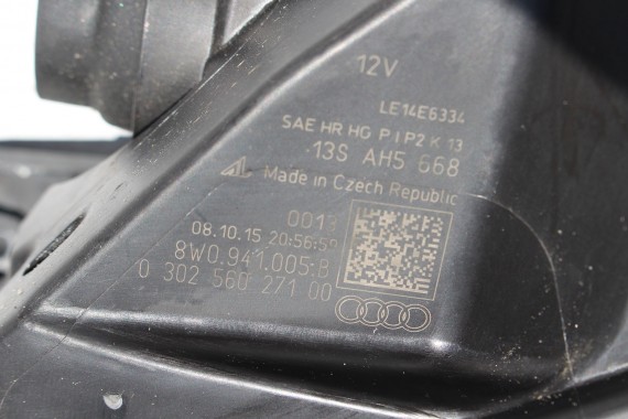 AUDI A4 LAMPY XENON LED PRZÓD PRZEDNIE 8W0941005B 8W0941006B 8W0 941 005 8W0941006B 8W B9 8W0941043B 8W0941044B lampa 8W0941005B
