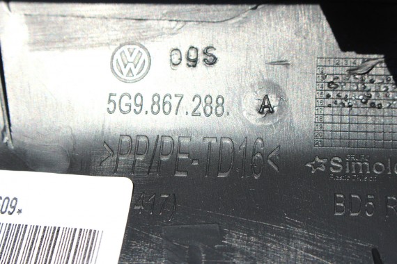 VW GOLF 7 LIFT PODSUFITKA + SŁUPKI 5G9867501H 5G0867233R 5G0867287 5G4867244 5G9867245 słupek A+B+C+D podsufitki KOMBI