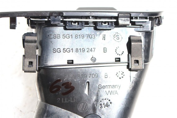 VW GOLF 7 VII GTD LISTWY OZDOBNE KONSOLI LISTWA DEKOR DEKORY WYKOŃCZENIE TAPICERKA 5G1863391 5G1863042 5G1858418C 5G1819743