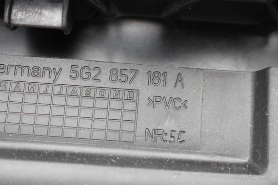 VW GOLF 7 VII LIFT KONSOLA DESKA KOKPIT ROZDZIELCZA PULPIT 5G2857003 ANGLIK (wersja angielska) 5G2 857 181 5G 2017- 5G2 857 003