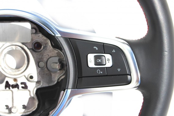 VW GOLF 7 VII LIFT GTi KIEROWNICA 5GM419091BN skóra wielofunkcyjna kolor czarny/czerwony 5GM419091 LIFT 5GM419091BN 5GM419091BN