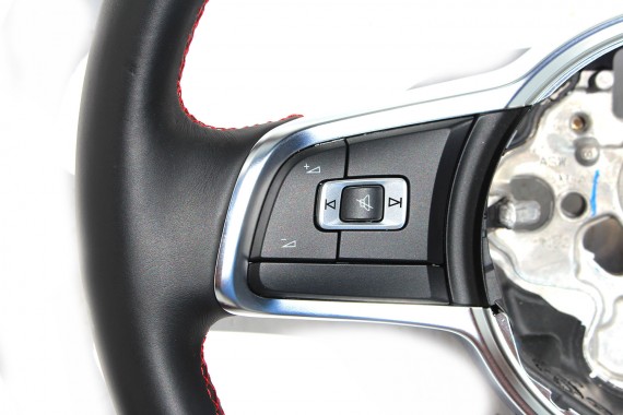 VW GOLF 7 VII LIFT GTi KIEROWNICA 5GM419091BN skóra wielofunkcyjna kolor czarny/czerwony 5GM419091 LIFT 5GM419091BN 5GM419091BN