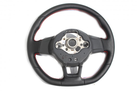 VW GOLF 7 VII LIFT GTi KIEROWNICA 5GM419091BN skóra wielofunkcyjna kolor czarny/czerwony 5GM419091 LIFT 5GM419091BN 5GM419091BN