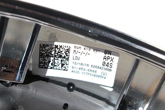 VW GOLF 7 VII LIFT GTi KIEROWNICA 5GM419091BN skóra wielofunkcyjna kolor czarny/czerwony 5GM419091 LIFT 5GM419091BN 5GM419091BN