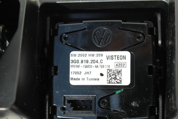 VW PASSAT B8 ARTEON WLOTY POWIETRZA KONSOLI 3G1858416F 3G1819701E 3G1 858 416 F  3G1 819 701 E 3G 3G8 kratka 3G1858416 3G1819701