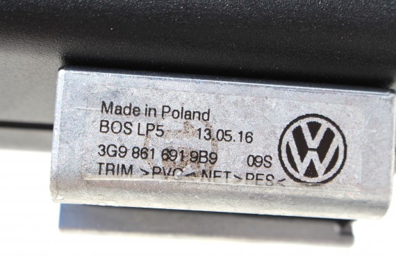 VW PASSAT B8 KOMBI ROLETA SIATKA BAGAŻNIKA 3G9861691 3G9 861 691 kolor : 9B9 - czarna satynowa 3G 2015- ROLETY Variant