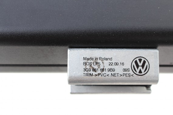 VW PASSAT B8 KOMBI ROLETA SIATKA BAGAŻNIKA 3G9861691 3G9 861 691 kolor 9B9 czarna ROLETY Variant 3G9861691 3G9861691 3G9861691