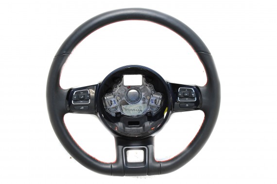 VW BEETLE KIEROWNICA 5C0419091AQ sportowa wielofunkcyjna 5C0 419 091 AQ obszywana pomarańczową nicią 5C5C0419091AQ 5C0419091AQ
