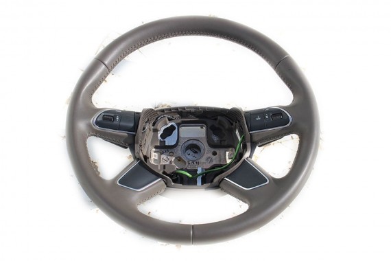 AUDI Q5 LIFT FL KIEROWNICA BIEGI 4L0419091AD SF1 4L0 419 091 AD 8R SF1 - beżowy truflowy 8R0419091BC 4L0419091AD 8R0419091BC