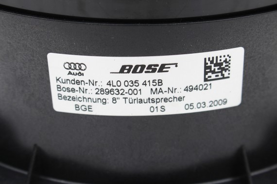 AUDI Q7 FL 4L GŁOŚNIKI WZMACNIACZ BOSE 4L0035223E 4F0035399A 4F0035412B 4F0035415B 4L0035415B 4L0035382B 4L0035361 4L0035382B