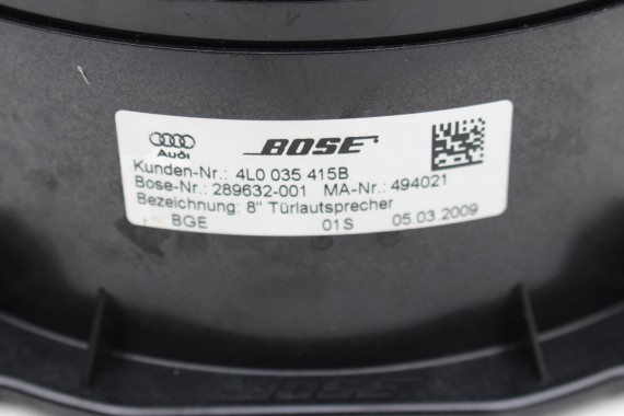 AUDI Q7 FL 4L GŁOŚNIKI BOSE 4F0035399A 4F0035412B 4F0035415B 4L0035415B 4L0035382B 4L0035361 4L0035382B 4L0035382 4L0035361 LIFT