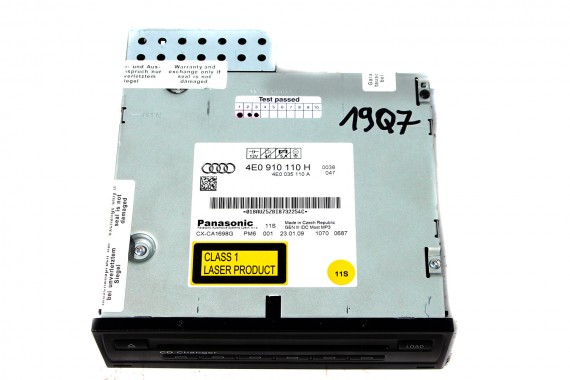 AUDI A6 A8 Q5 Q7 ZMIENIARKA CD 4E0910110H 4E0035110A 4E0057110H 4E0910110B 4E0910110A 4E0910110C 4E0910110H 4E0035110 4E0910110H