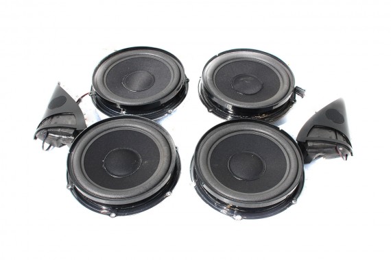 VW TOUAREG ZESTAW GŁOŚNIKÓW GŁOŚNIKI KOMPLET 7L 7L6035411A głośnik wysokotonowy 2 szt 1F0035411G niskotonowy 4 szt 7L 7L6035411