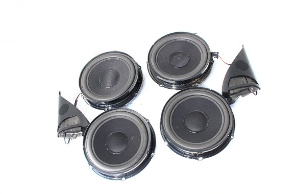 VW TOUAREG ZESTAW GŁOŚNIKÓW GŁOŚNIKI KOMPLET 7L 7L6035411A głośnik wysokotonowy 2 szt 1F0035411G niskotonowy 4 szt 7L 7L6035411