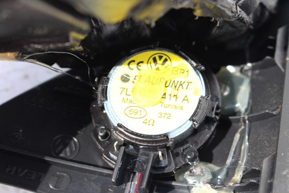 VW TOUAREG ZESTAW GŁOŚNIKÓW GŁOŚNIKI KOMPLET 7L 7L6035411A głośnik wysokotonowy 2 szt 1F0035411G niskotonowy 4 szt 7L 7L6035411