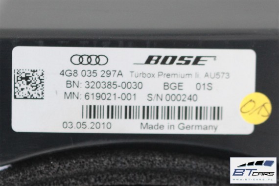 AUDI A7 GŁOŚNIKI + WZMACNIACZ KOMPLET BOSE 4G 4G0035223A 4H0035399B 4G0035399 4G0035411 4G0035454 4G8035297 4G8035298 4G8035402