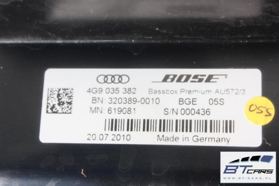 AUDI A7 GŁOŚNIKI + WZMACNIACZ KOMPLET BOSE 4G 4G0035223A 4H0035399B 4G0035399 4G0035411 4G0035454 4G8035297 4G8035298 4G8035402
