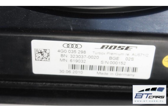 AUDI A7 GŁOŚNIKI + WZMACNIACZ KOMPLET BOSE 4G 4G0035223A 4H0035399B 4G0035399 4G0035411 4G0035454 4G8035297 4G8035298 4G8035402