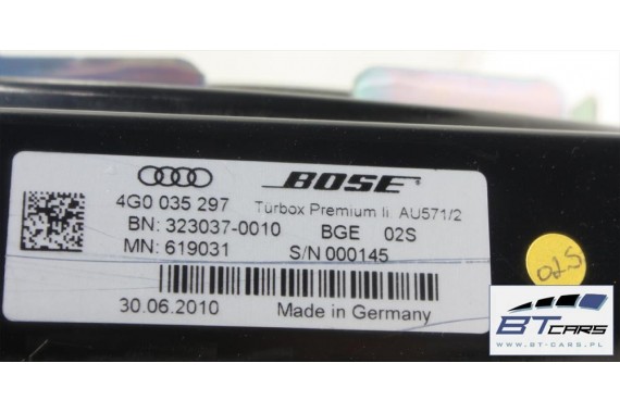 AUDI A7 GŁOŚNIKI + WZMACNIACZ KOMPLET BOSE 4G 4G0035223A 4H0035399B 4G0035399 4G0035411 4G0035454 4G8035297 4G8035298 4G8035402