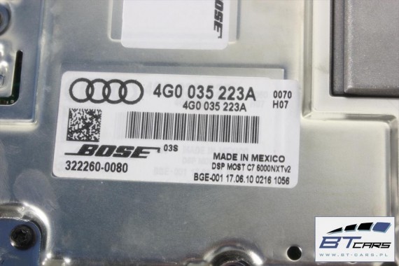 AUDI A7 GŁOŚNIKI + WZMACNIACZ KOMPLET BOSE 4G 4G0035223A 4H0035399B 4G0035399 4G0035411 4G0035454 4G8035297 4G8035298 4G8035402