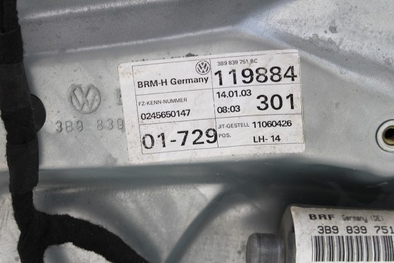 VW PASSAT B5 FL KOMBI DRZWI TYŁ TYLNE LEWE strona lewa kierowcy kolor LD7W- szary 3B VARIANT LIFT 1997-205 3B9833051 3B9 833 051