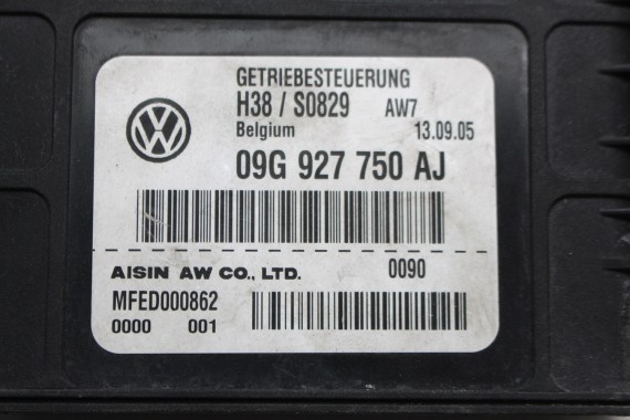 VW PASSAT B6 MODUŁ STEROWNIK SKRZYNI BIEGÓW 09G927750AJ 6-BIEGOWEJ AUTOMATYCZNEJ AUTOMAT SILNIK BLV 3.6 FSI