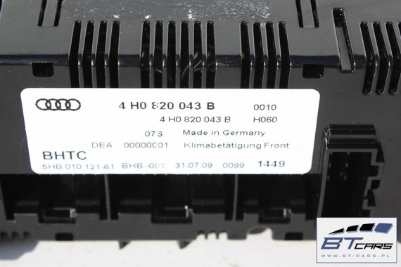 AUDI A8 PANEL KLIMATYZACJI 4H0820043B 4H0820043H 4H0820043L moduł sterownik nawiewu klimy 4H0820043E 4H0820043B 4H0820043B 4H D4