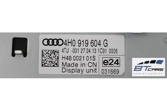 AUDI A8 MECHANIZM WINDA MONITORA 4H0857273A 4H0857273C 4H0 857 273 A 4H0857273D 4H0857273E 4H d4 EKRANU 4H0857273A 4H0857273