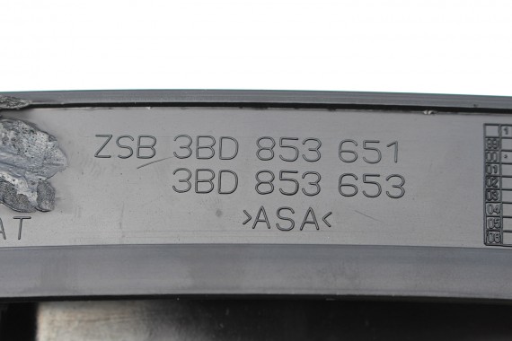 VW PASSAT B5 GRIL ATRAPA ZDERZAKA 3BD853651 przód przedniego + znaczek 3BD853653 3BD 853 651 653 czarny satynowy chrom 3B 1997-