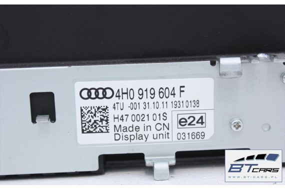 AUDI A8 MONITOR 8'' WYSWIETLACZ LCD 8 CALI 4H0919604F 4H0919604C 4H0919604D 4H0919604B 4H0919604G 4H0919604H 4H0919604 4H0919604