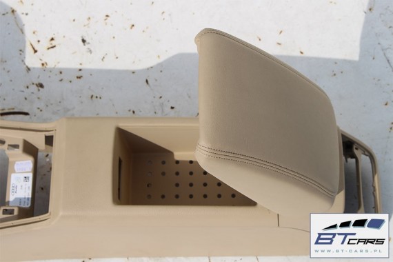 AUDI A3 TUNEL + PODŁOKIETNIK SKÓRA 8V1863241 8V0864283 LM5 - beżowy pashmina 8V1 863 241 komplet z podłokietnikiem 8V1863241J