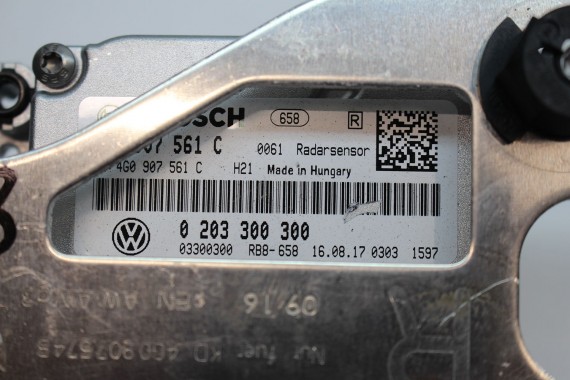 AUDI A6 A7 SENSOR RADAR ACC DISTRONIC 4G0907541C 4G0907561C 4G 4G8 C7 4G0 907 541 C 4G0907561C 4G0907541C 4G0907561C 4G0907541C