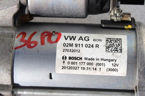 VW SEAT SKODA ROZRUSZNIK 02M911024R  02M911021H silnik benzynowy 1.1KW 02M 911 024 R BOSCH 02M911024R 02M911024R 02M911024R