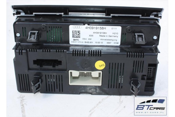 AUDI A8 PANEL KLIMATYZACJI KLIMY TYŁ 4H0919158H 4H0 919 158 H MODUŁ STEROWNIK NAWIEWU 4H0919158H 4H0919158H 4H0919158H 4H0919158