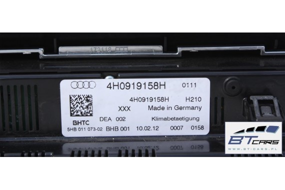AUDI A8 PANEL KLIMATYZACJI KLIMY TYŁ 4H0919158H 4H0 919 158 H MODUŁ STEROWNIK NAWIEWU 4H0919158H 4H0919158H 4H0919158H 4H0919158