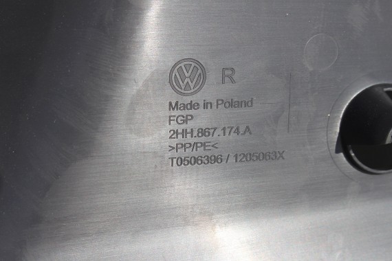 VW AMAROK BOCZKI DRZWIOWE BOCZEK TAPICERKA WELUR komplet boczków drzwiowych 2H 2H0867011 2H0867012 2H7867023 2H7867024 antracyt