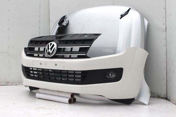 VW AMAROK PRZÓD maska błotniki zderzak pas przedni lampy wzmocnienie błotnik lampa 2H LA7W - srebrny refleks metalik