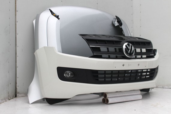 VW AMAROK PRZÓD maska błotniki zderzak pas przedni lampy wzmocnienie błotnik lampa 2H LA7W - srebrny refleks metalik