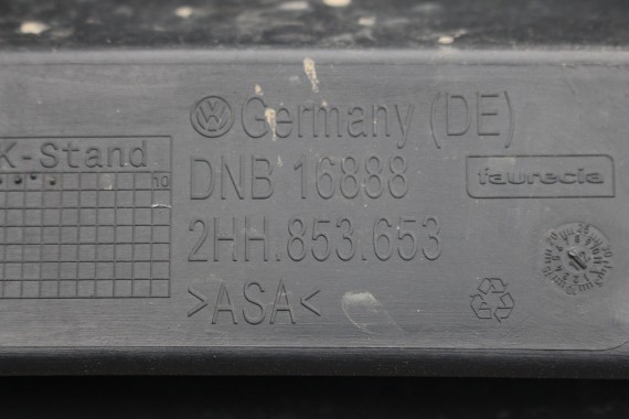 VW AMAROK PRZÓD maska błotniki zderzak pas przedni lampy wzmocnienie błotnik lampa 2H LA7W - srebrny refleks metalik