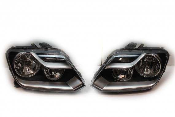 VW AMAROK PRZÓD maska błotniki zderzak pas przedni lampy wzmocnienie błotnik lampa 2H LA7W - srebrny refleks metalik