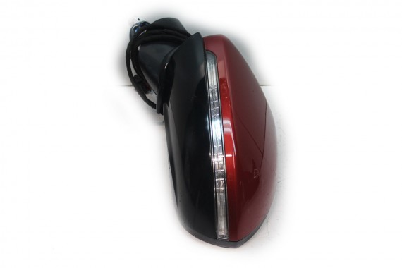 VW SPORTSVAN LUSTERKO DRZWI LEWE 6 pin zewnętrzne pinów kabli przewodów 6 pin LA3X 	Sunset red Czerwony