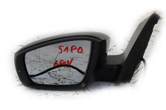VW POLO LUSTERKO ZEWNĘTRZNE DRZWI LEWE 6 pin 6R 6C zewnętrzne pinów kabli przewodów 6pin A1 	L041 	Czarny 	Czarny