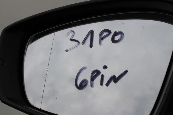 VW POLO LUSTERKO ZEWNĘTRZNE DRZWI LEWE 6 pin 6R 6C 6R1857501BF zewnętrzne pinów kabli przewodów 6pin 2T LC9X Czarny 6R1 857 501