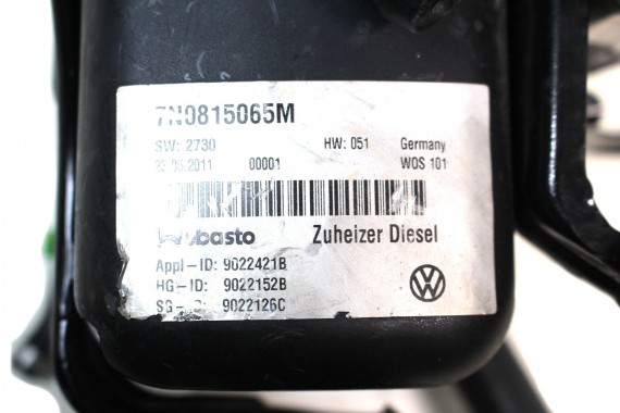 VW SHARAN WEBASTO 7N0815065M OGRZEWANIE POSTOJOWE diesel Thermo Top VEVO 5,0kW 12V 2,5 bar 7N0 815 065 M 7N 2010-