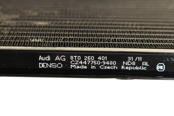 AUDI A4 A5 Q5 CHŁODNICA KLIMATYZACJI 8T0260401 8T0260403 8T0260403F KLIMY 8T0 260 401 8K 8T 8R 8T0260401 8T0260403 8T0260403F